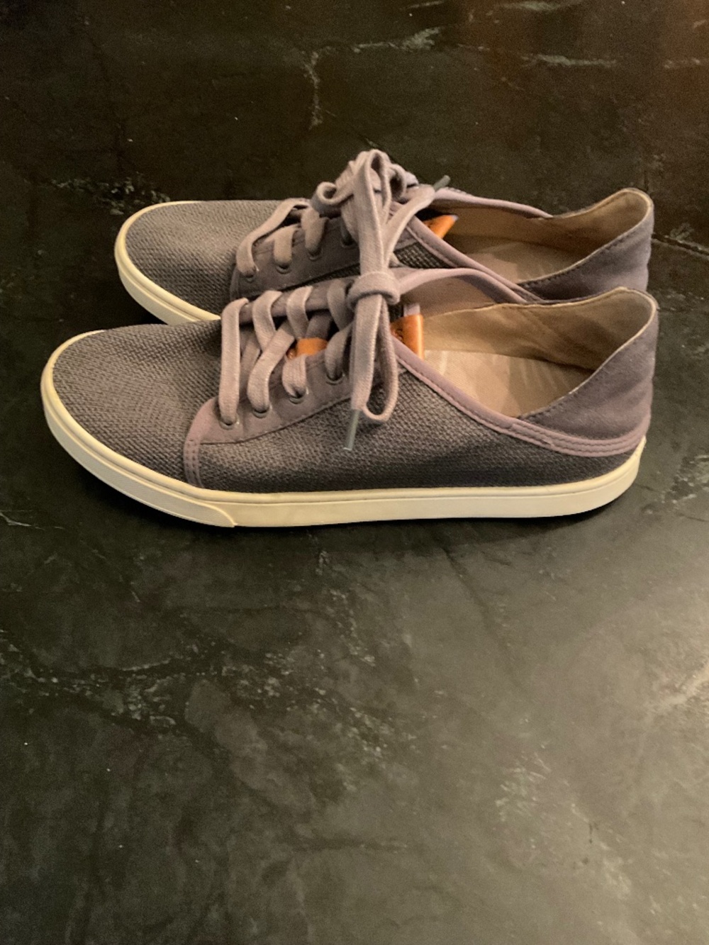 Gray OluKai sneakers
